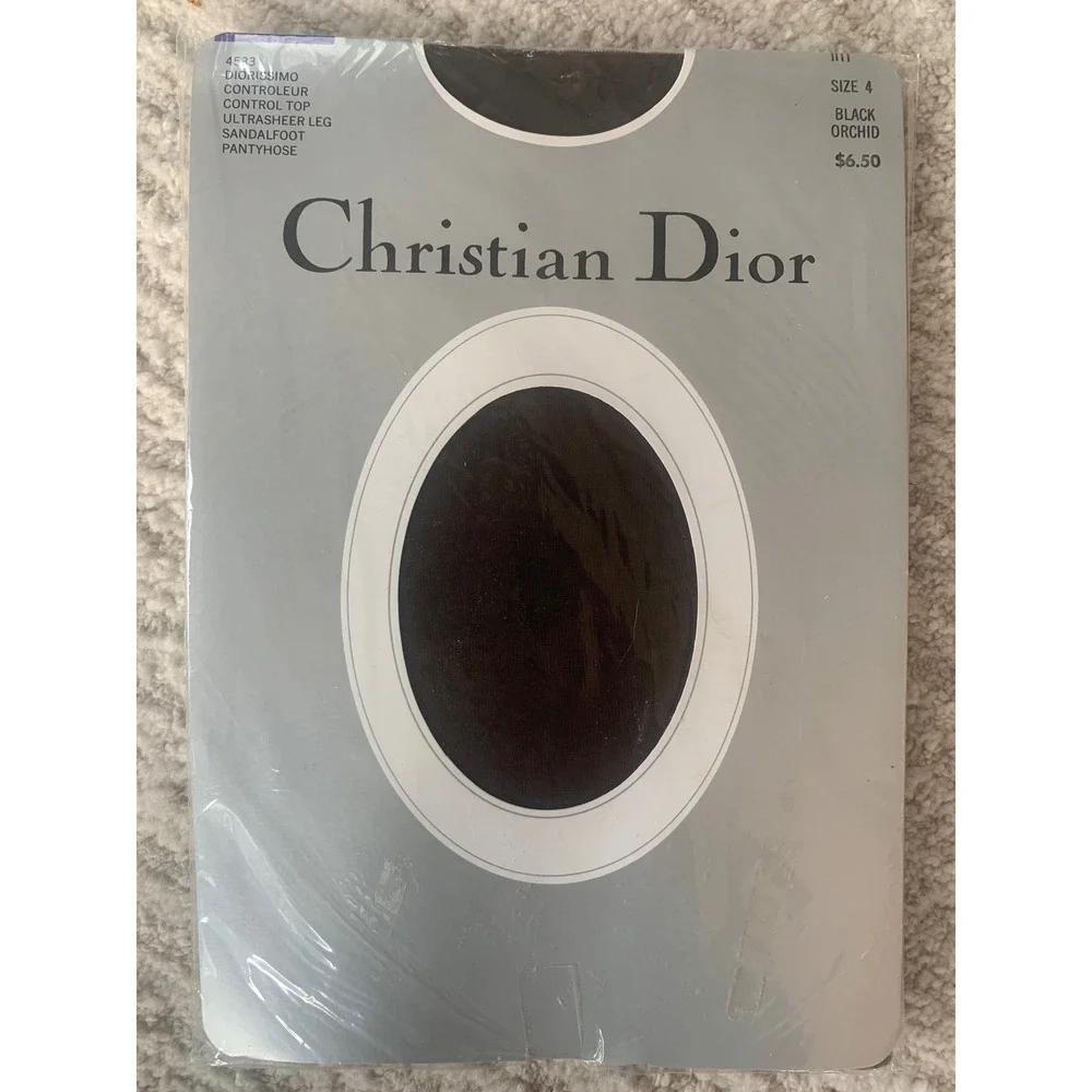 Vintage Christian Dior &‎ Saks Fifth Avenue Pantyhose Lot 5 Pairs Sheer NIP NOS